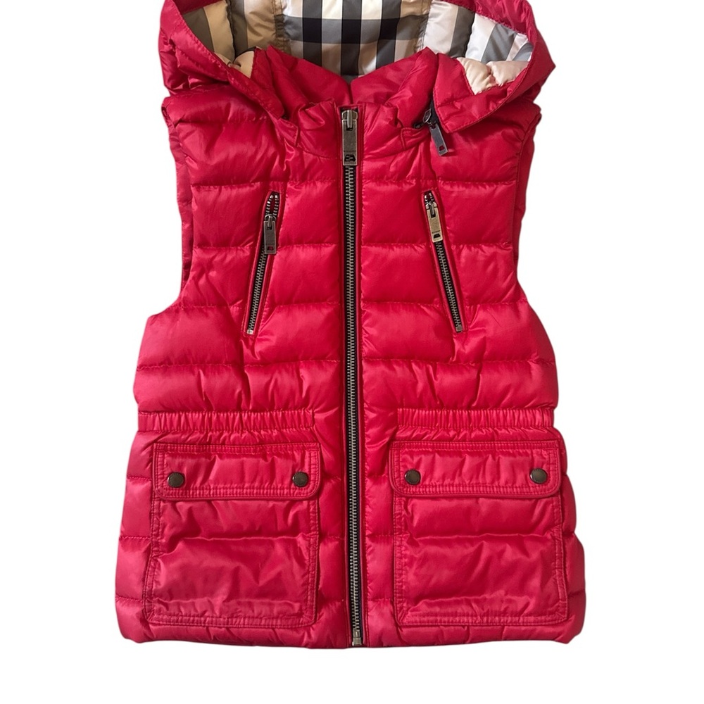 Burberry Red Kids Puffer Vest